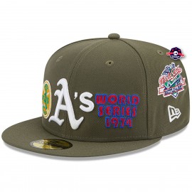 cap 59Fifty - Oakland Athletics World Series - Olijfje
