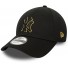 cap New Era - New York Yankees - 9Forty Zwart - - Metallic contour