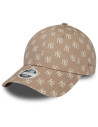 cap New Era - New York Yankees - Marron Clair - Dames - Monogram 9Forty