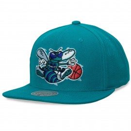 capCharlotte Hornets Mitchell & Ness - - Team Grond - Blauw
