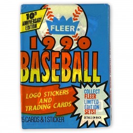 Pack Fleer - Baseball '90 - 10e Verjaardag - 15 Trading Cards