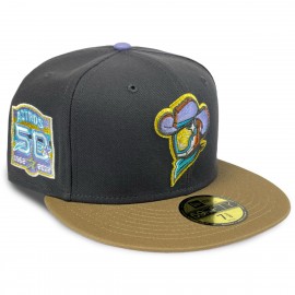 New Era 59Fifty Pet Sugar Land Space Cowboys Drop MiLB Grijs en Bruin