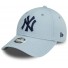 New Era 9Forty Yankees Dames Metallic Pet Pastelblauw