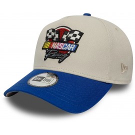 New Era 9Forty E-Frame - NASCAR Flag - Grijs en Blauw