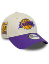New Era 9Forty Cap - Los Angeles Lakers - Contrast Patch - Crème