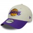 New Era 9Forty Cap - Los Angeles Lakers - Contrast Patch - Crème