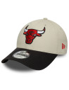 New Era 9Forty Cap - Chicago Bulls - Contrast Patch - Crème