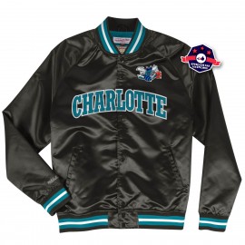 Charlotte Hornets Satijnen jasje - - Mitchell and Ness
