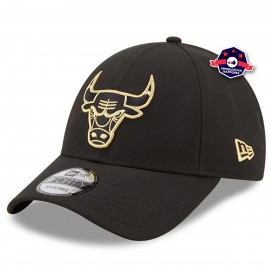 cap - Chicago Bulls - Zwart en goud - 9Forty