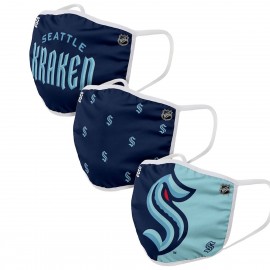 Set van 3 stoffen maskers - Seattle Kraken