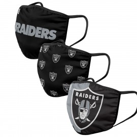 Las Vegas Raiders Stoffen maskers - - set van 3