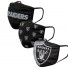 Las Vegas Raiders Stoffen maskers - - set van 3