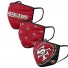 San Francisco 49ers Stoffen maskers - - set van 3