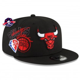 cap 9Fifty - Chicago Bulls Back Half - Zwart