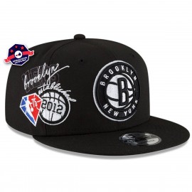 cap 9Fifty - Brooklyn Nets Back Half - Zwart