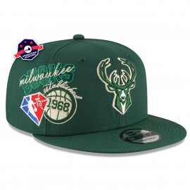 cap 9Fifty - Milwaukee Bucks Back Half - Groen