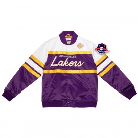 Los Angeles Lakers Satijnen Jasje - - Speciaal Script - Mitchell and Ness