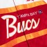 Tampa Bay Buccaneers Satijnen Jasje - - Speciaal Script - Mitchell and Ness
