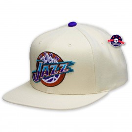 cap - Utah Jazz - Gebroken wit - Mitchell & Ness