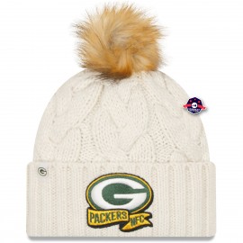 Green Bay Packers Sideline Bonnet met pompon - - New Era