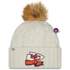 Kansas City Chiefs Sideline Bonnet met pompon - - New Era