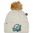 Miami Dolphins Sideline Bonnet met pompon - - New Era