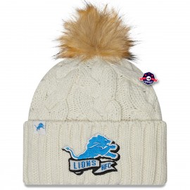 Detroit Lions Sideline Bonnet met pompon - - New Era