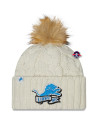 Detroit Lions Sideline Bonnet met pompon - - New Era