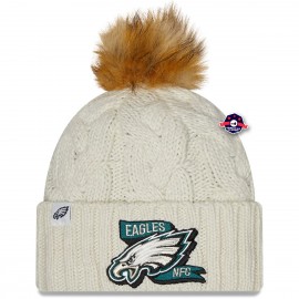 Philadelphia Eagles Sideline Bonnet met pompon - - New Era