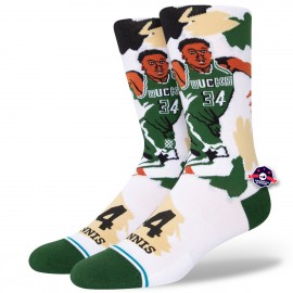 Milwaukee Bucks Sokken - Giánnis Antetokoúnmpo - Schilderen - -.. Stance