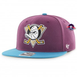 capAnaheim Ducks Captain '47 - - No Shot Two Tone - Plum