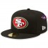 capSan Francisco 49ers 59fifty - - Zijflap - Zwart
