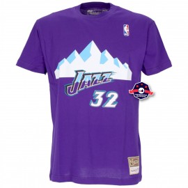Utah Jazz NBA T-shirt - - Karl Malone - Mitchell & Ness