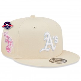 cap 9Fifty - Oakland Athletics - Pastel lovertje - Ivoor
