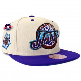 cap - Utah Jazz - Off White tweetinten - Mitchell & Ness