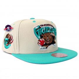 cap - Vancouver Grizzlies - Off White Two Tone - Mitchell & Ness
