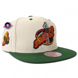 cap - Seattle Supersonics - Off White tweetinten - Mitchell & Ness