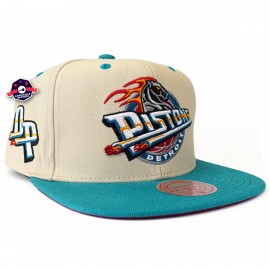 cap - Detroit Pistons - Off White tweetinten - Mitchell & Ness