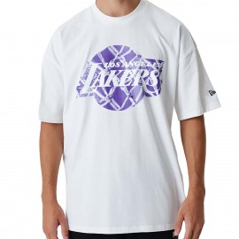 Los Angeles Lakers Infill NBA T-shirt - - Grafisch Wit New Era